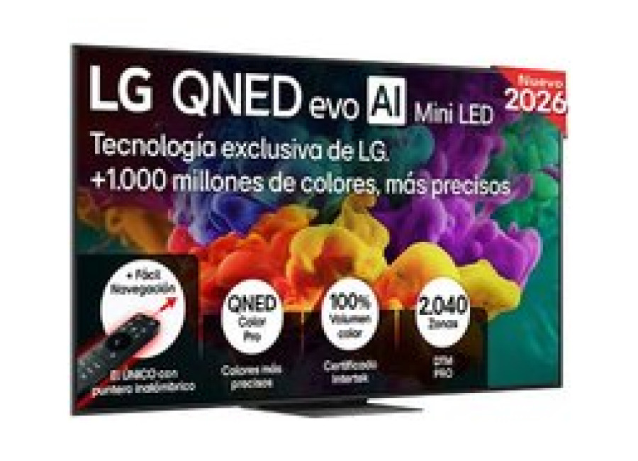 Outlet Smart TV LG QNED evo MiniLED AI QNED85 75 pulgadas 4K 2026 – 75QNED85B6B.OUTLET