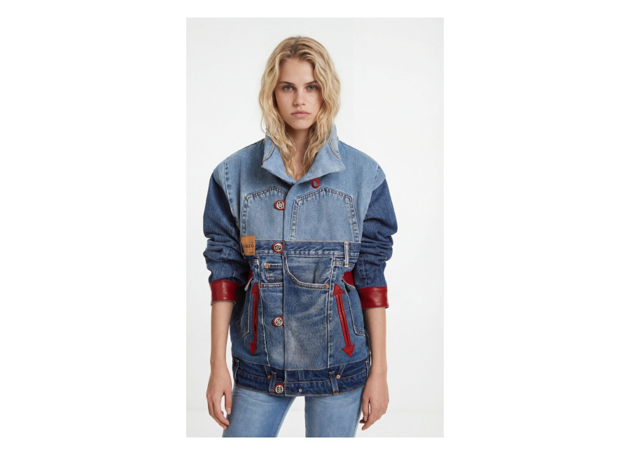 Desigual, Iconic Jacket Mickey Mouse, Algodon, Rojo