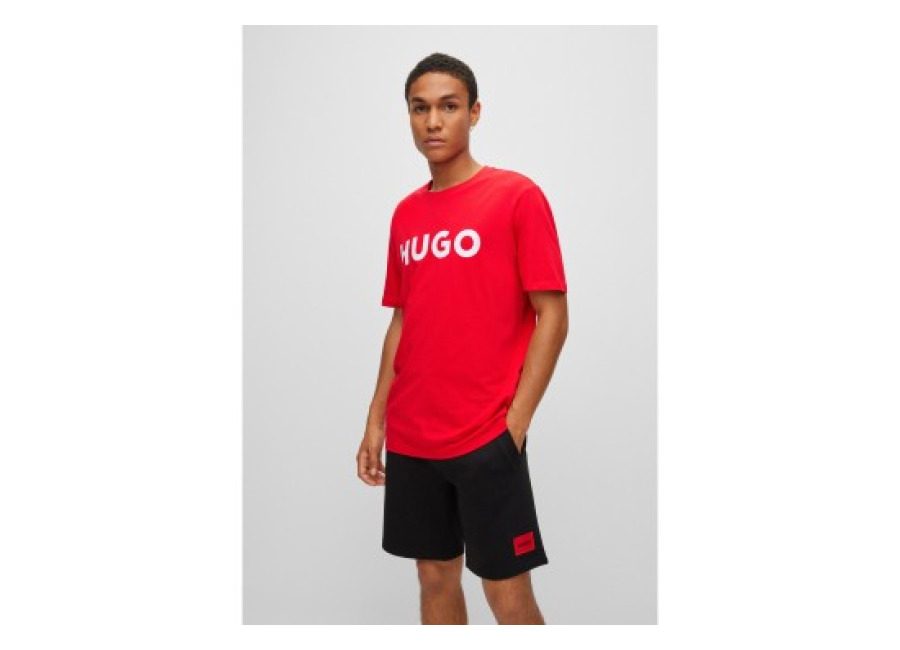 HUGO para hombre. 50467556 Camiseta Dulivio rojo (M), Casual, Algodón, Manga corta, Sostenible