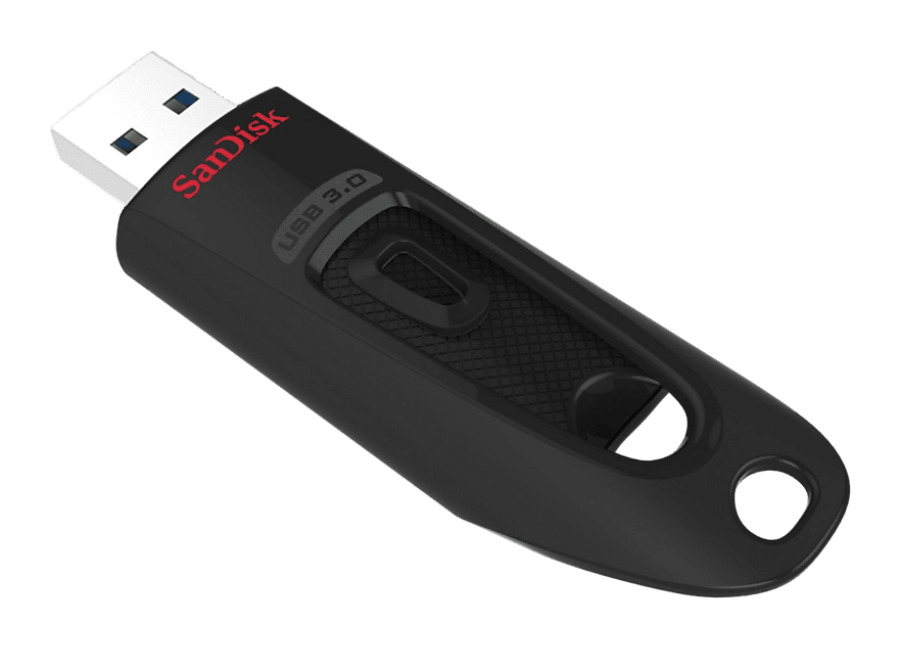 Memoria USB 32 GB – SanDisk Ultra, 3.0, Lectura 130 MB/s, Compatible 2.0, Software SecureAccess, Negro