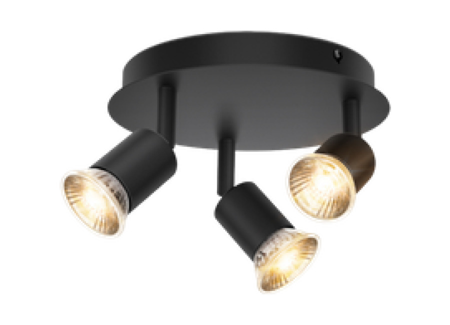 💡 Aigostar lámpara de techo con 3 focos LED ajustables