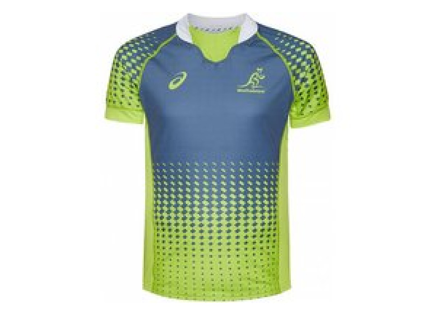 Australia Wallabies ASICS Partido Hombre Camiseta de rugby 2113A009-0