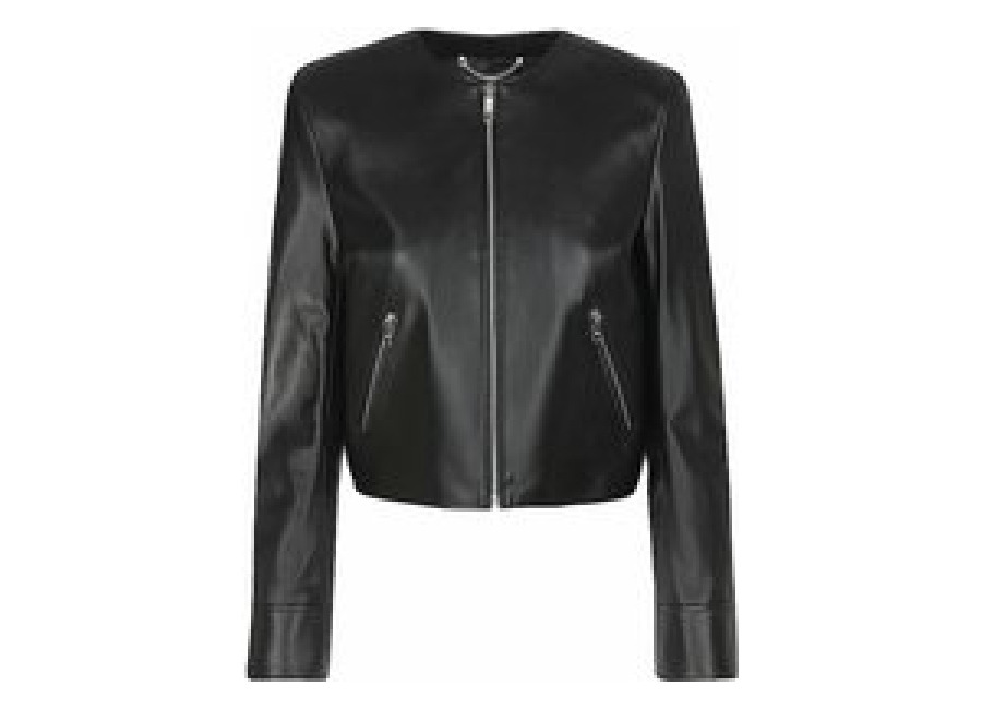 BOSS Chaqueta de cuero SADENITA negro
