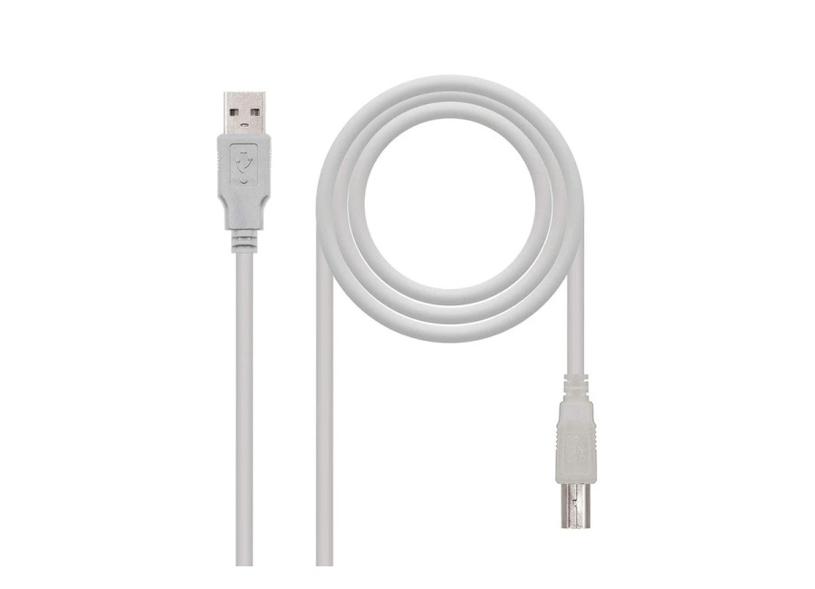 Nanocable Cable USB 2.0 Impresora 3M Beige