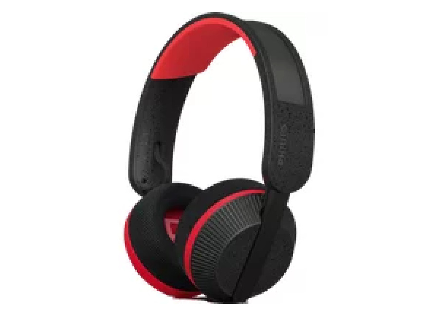 Auriculares Philips Diadema Bluetooth 5.4 80h Negro/Rojo TAA6219BK