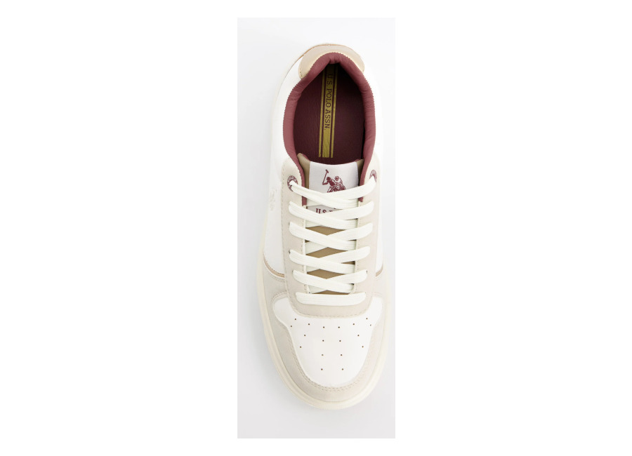 U.S. Polo ASSN Zapatillas blancas efecto piel – U.S. Polo Assn. Zabry, 36