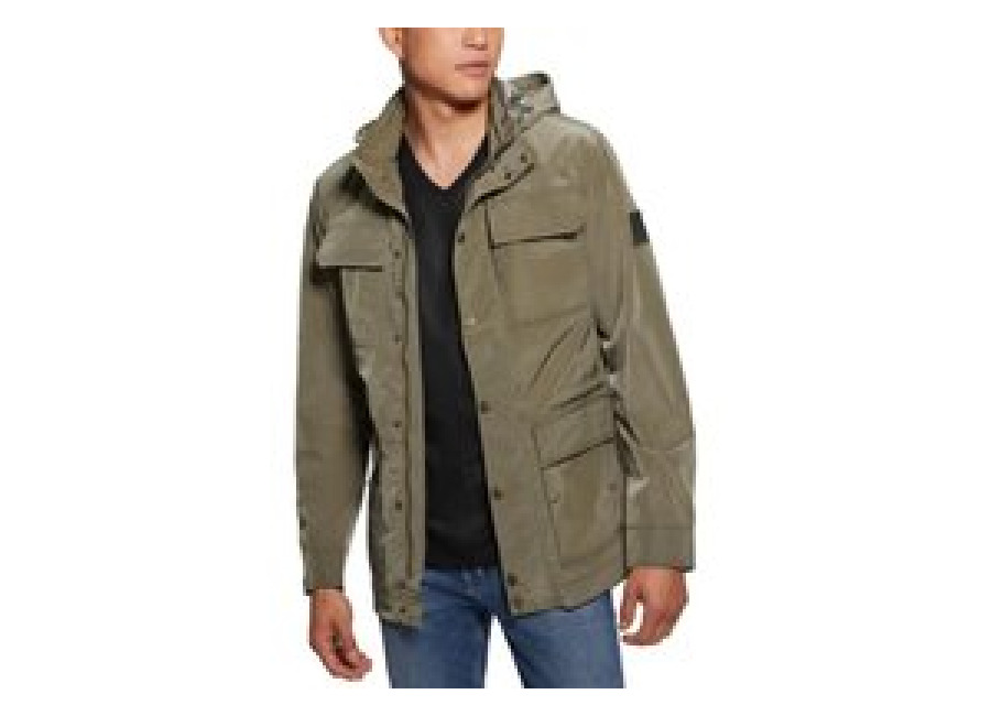 Chaqueta Guess Utility verde brillante para hombre
