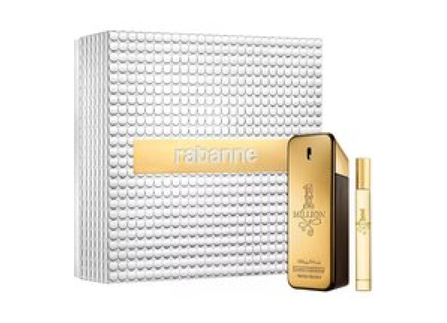 Paco Rabanne – 1 Million Set Regalo para hombre Eau de Toilette 100 Ml. + Travel Spray 20 Ml. | Estuche regalo Colonia para hombre 100 Ml. + Spray de viaje 20 Ml. Uso de día y de noche.