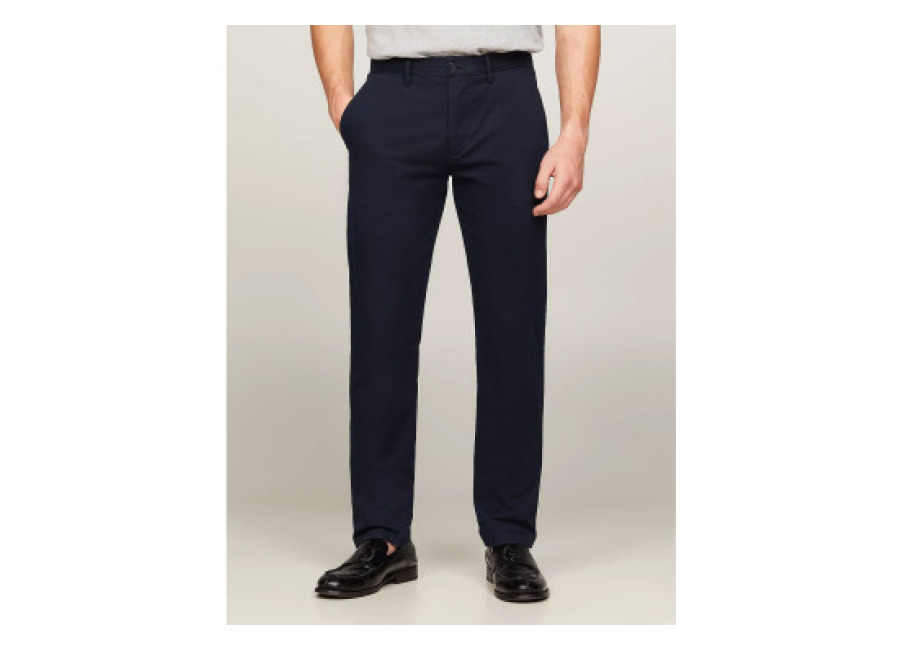 Tommy Hilfiger para hombre. MW0MW28884 Pantalón chino Denton 1985 Collection marino (38/36), Casual, Algodón Orgánico, Sostenible