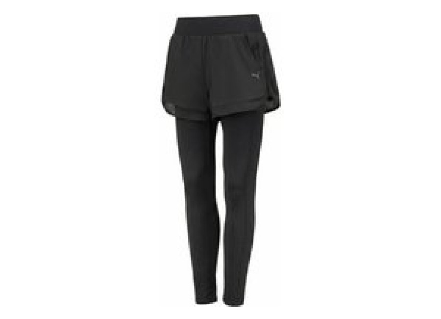 PUMA RT Shorts & Long Tight Mujer Fitness 2 en 1 Pantalón 898298-01