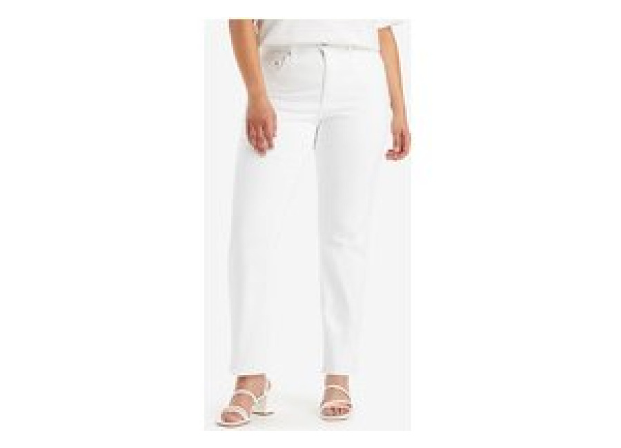 Levi’s 724 Straight Jeans White Talla: W25L34 | Vaqueros Rectos Outlet | Mujer | Blanco