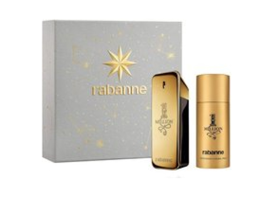 Paco Rabanne – 1 Million Set Regalo hombre Eau de Toilette 100 ml + Desodorante Espray 150 ml | Estuche regalo hombre One Million | Oro Líquido, Seducción de Cuero y el Ritual Completo del Éxito
