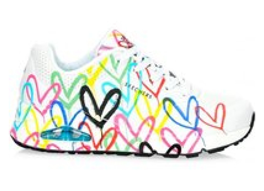 Skechers | Mujer | Zapatillas Uno multicolor, blanco