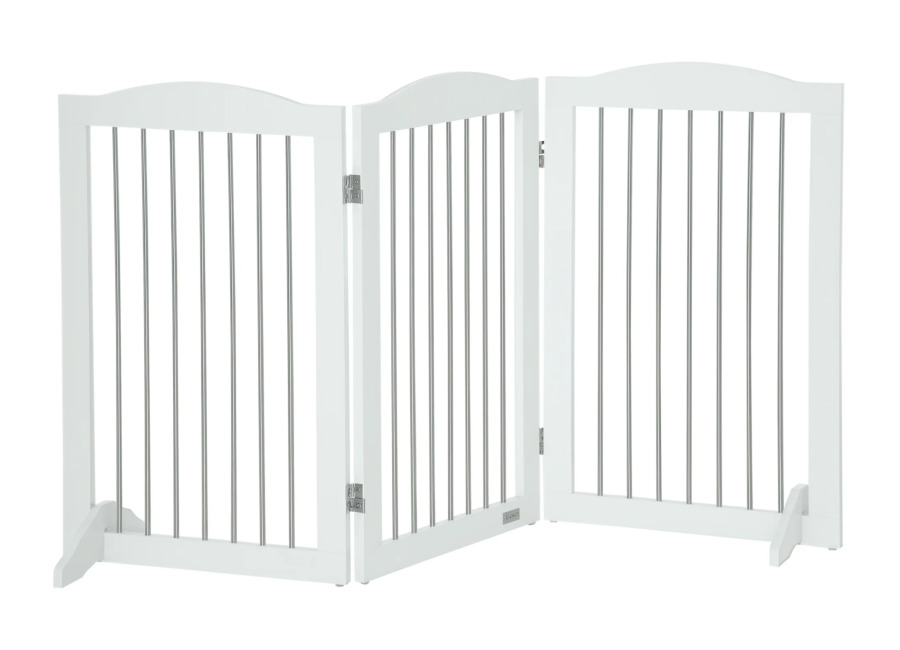 PawHut PawHut Barrera de Seguridad para Perros para Escaleras y Puertas Diseño Plegable y Pies de…