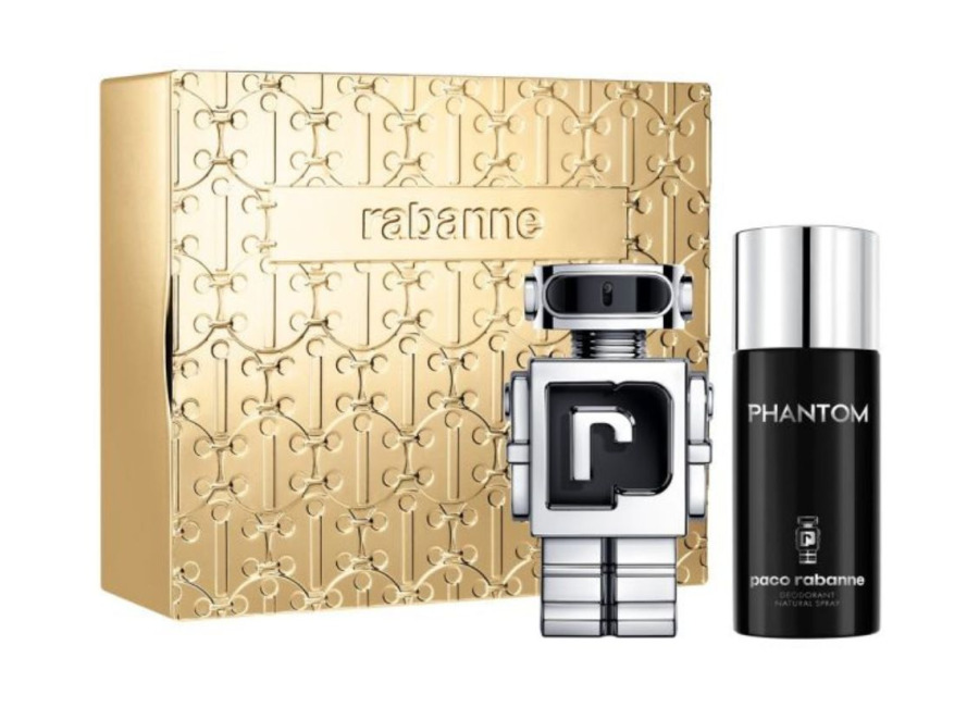 Paco Rabanne – Phantom Set Regalo para hombre Eau de Toilette 100 Ml. + DEO 150 Ml. – Estuche regalo para hombre | Fragancia futurista. Uso de día y de noche. Regalo para hombre.