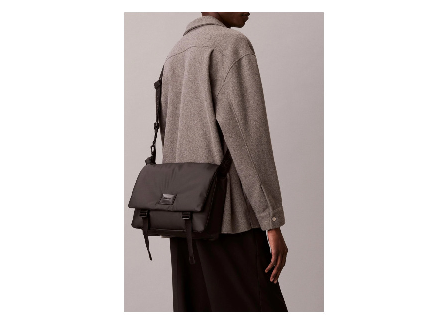 Calvin Klein Puffer Utility Messenger Bag Black Talla: OS | Bolsos de Mensajero Outlet | Hombre | Negro