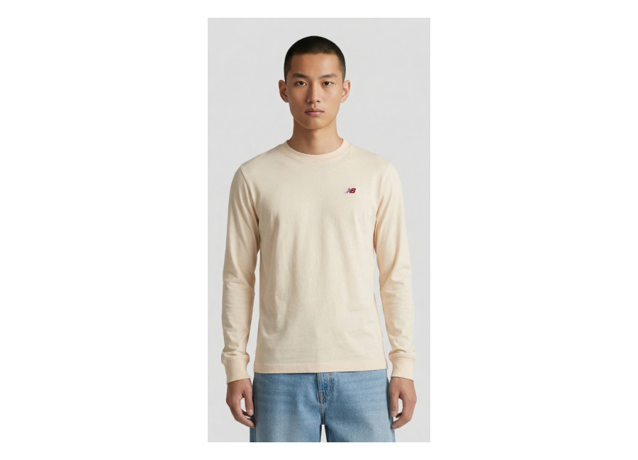 New Balance Made In Usa Core Long Sleeve T Macadami | Camisetas Básicas Outlet | Hombre