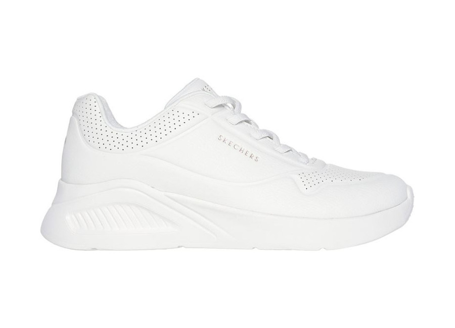 Zapatillas Skechers Uno Lite Blanco Duraleather Mujer
