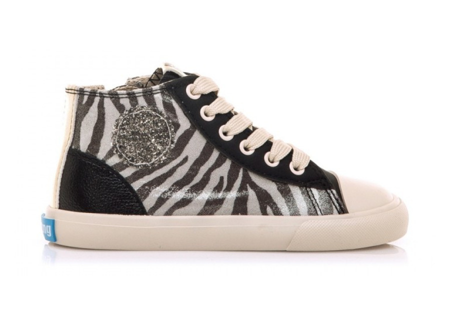 Zapatillas de lona niña MUSTANG 49322 C58808 SNEAKERS BAREFOOT NEGRO/WHITE 36472 25I