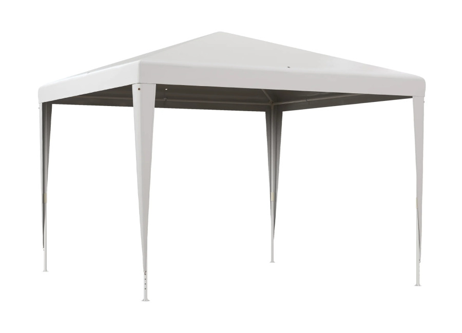 Outsunny Carpa Desmontable de Jardín 3×3 m para Bodas Camping Fiestas Blanco