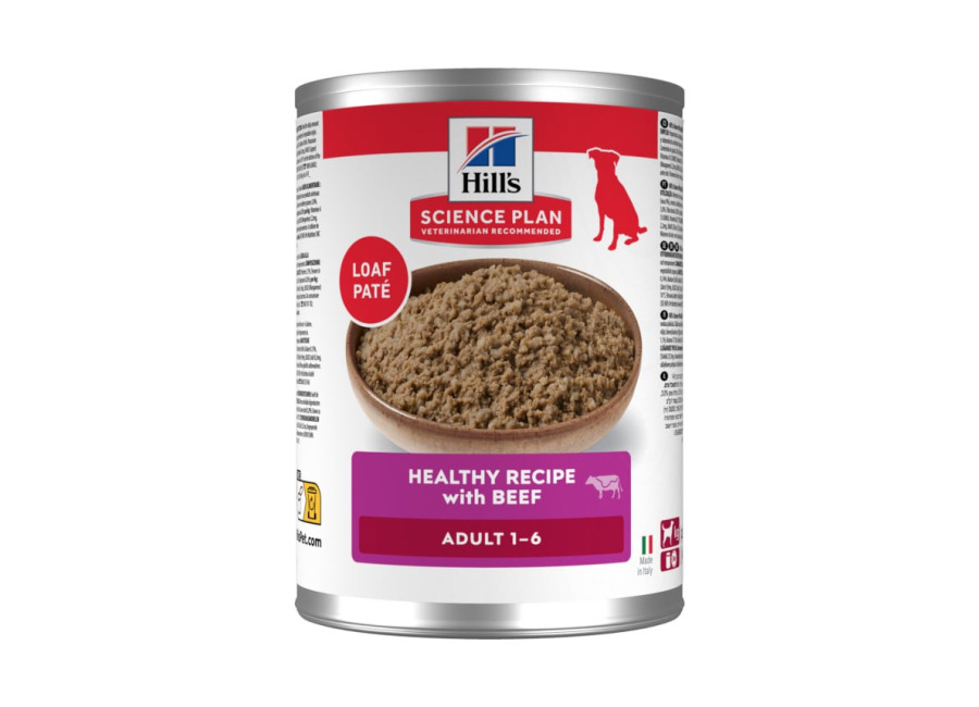 24 latas x 370 g Hill’s Science Plan Adult ternera lata para perros ¡Pack ahorro!