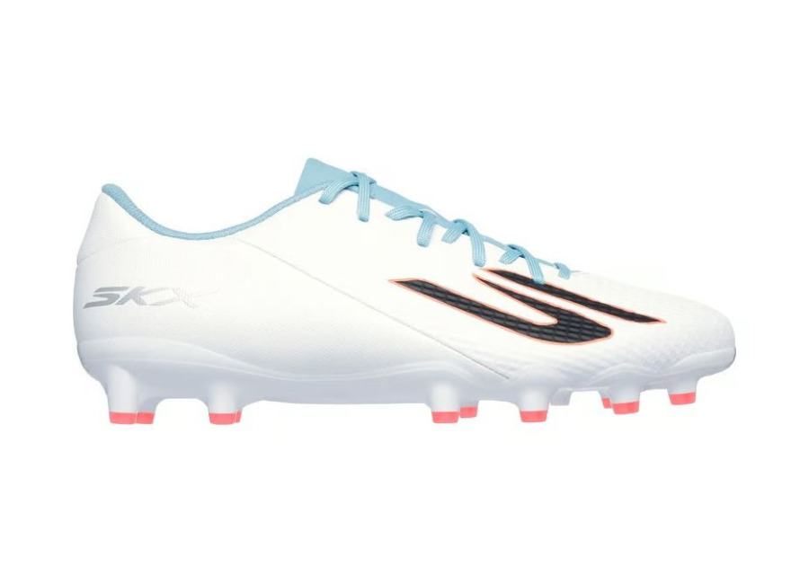 Botas de fútbol Skechers Skx_2 Academy Ag Hombre Blanco/Turquesa