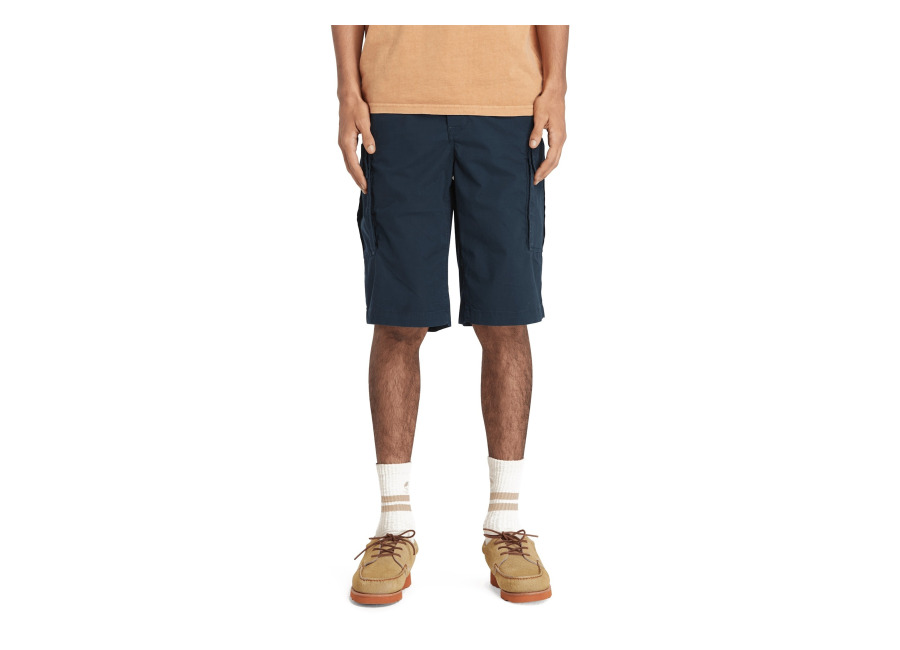 Timberland Brookline Poplin Cargo Short Dark Sapphire | Pantalones Cortos Outlet | Hombre | Azu