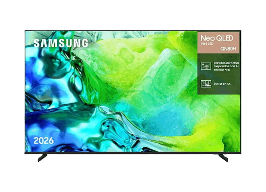 TV Neo QLED 55″ – Samsung TQ55QN80HAUXXC, UHD 4K, NQ4 AI Gen2, Smart TV, DVB-T2 (H.265), Negro
