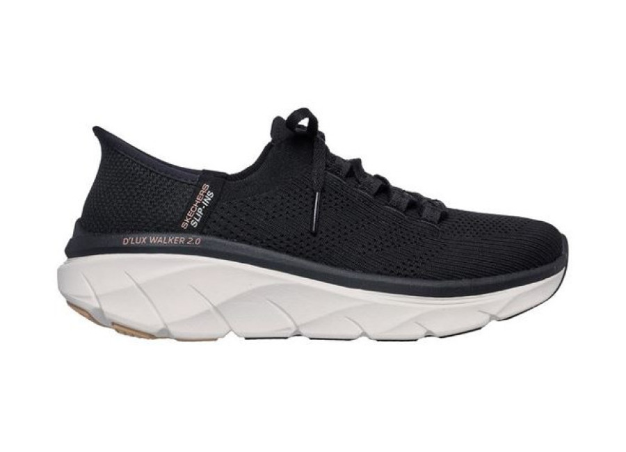 Zapatillas Skechers Slip-Ins D’Lux Walker 2.0 Mujer Negro