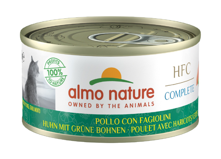 Almo Nature HFC Complete 24 x 70 g – Pack Ahorro – Pollo con judías verde