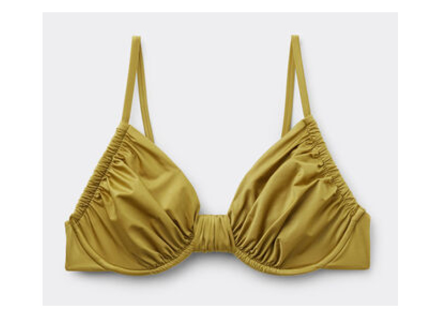 Calzedonia Balconette Bikini Shiny Satin Mujer Amarillo