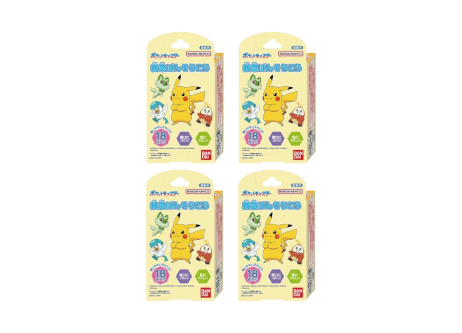 Bandai – Pattern Medicinal Tape – 18 pcs – Pokemon (4ea) Set»
