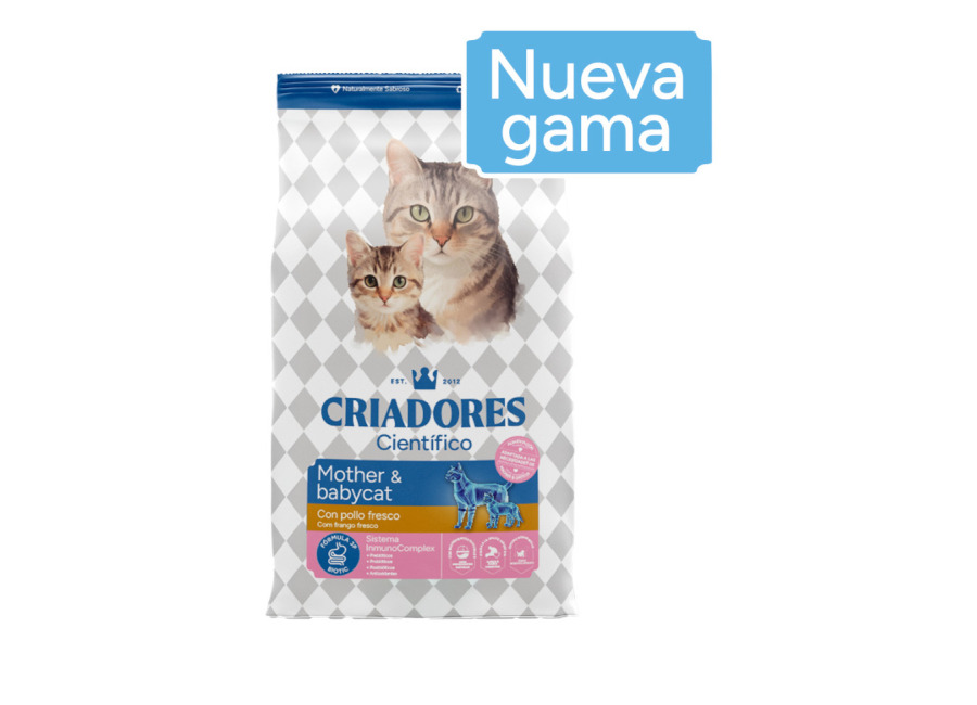 2 x 2 kg Criadores Científico Mother & Baby Cat pollo pienso para gatos ¡Pack Ahorro!