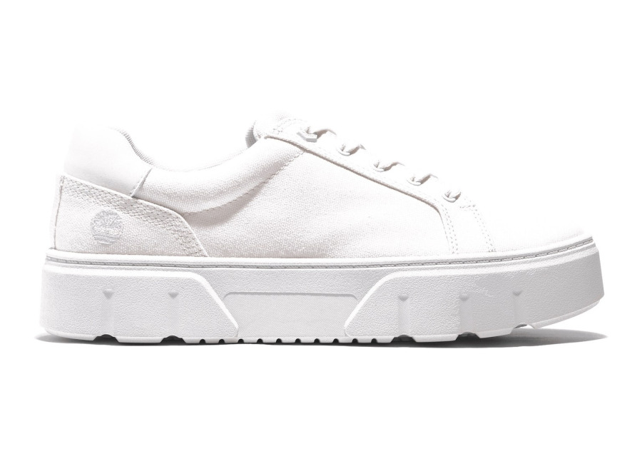 Timberland Laurel Court Low Lace Up Sneaker White Canvas | Zapatillas Deportivas Outlet | Mujer | Blanco