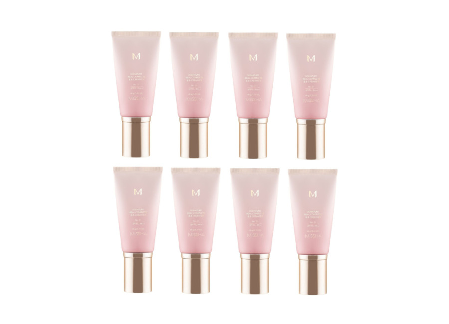 MISSHA M Signature Real Complete BB Cream EX SPF30 PA++ (New Version) – 45g – 21 Bright Beige (8ea) Set
