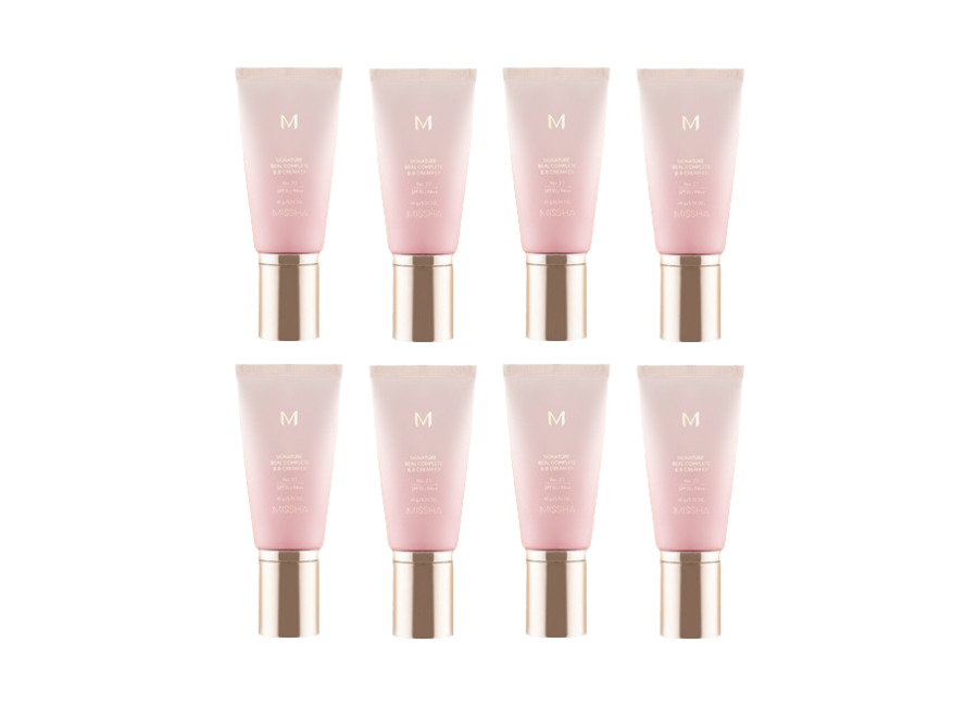 MISSHA M Signature Real Complete BB Cream EX SPF30 PA++ (New Version) – 45g – 23 Calm Beige (8ea) Set