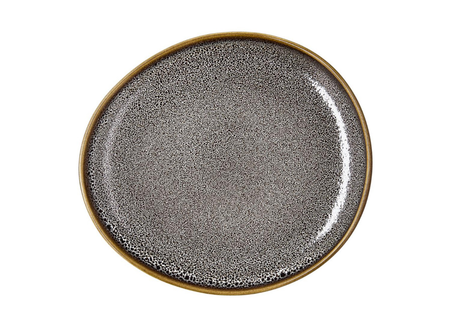 Ariane Plato oval 25cm porcelana moteada Freckles Jaguar Ariane