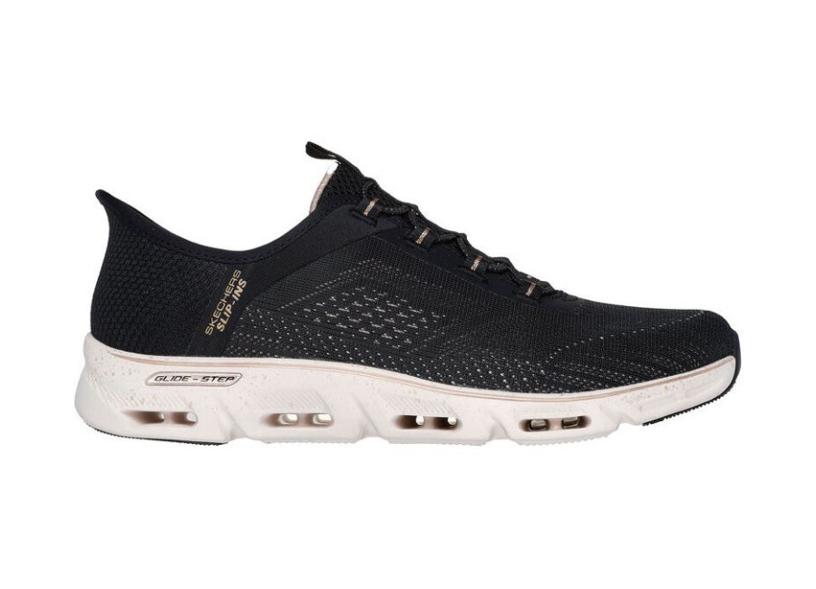 Zapatillas Skechers Slip-Ins Glide-Step Gratify – Mujer Negro/Oro