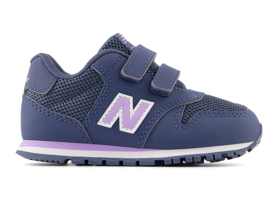 Zapatillas deporte New Balance 500 azules con detalles lilas