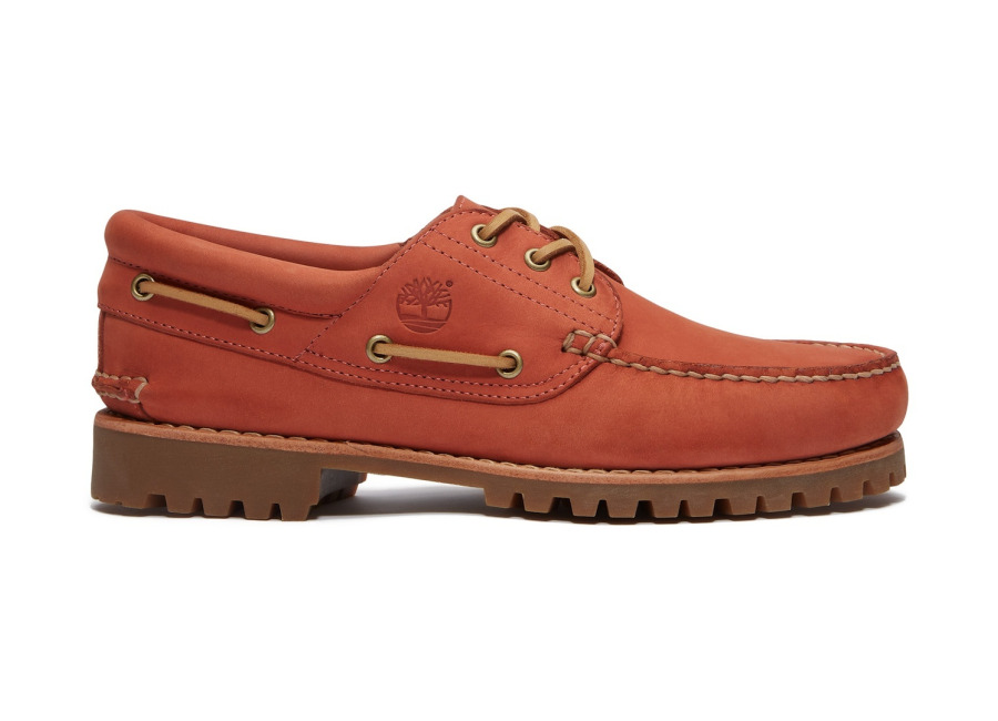Timberland Authentic Boat Shoe Medium Red Nubuck | Zapatos con Cordones Outlet | Hombre | Rojo