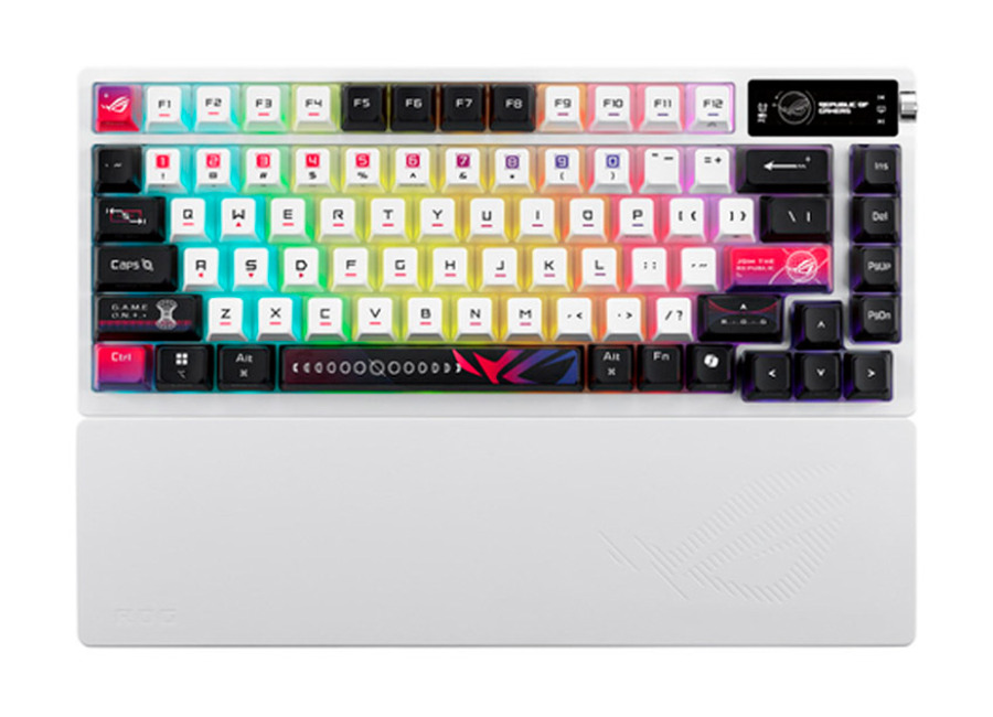 Asus ROG Azoth X ANSI RGB Switch Snow V2 Wireless Negro, Blanco