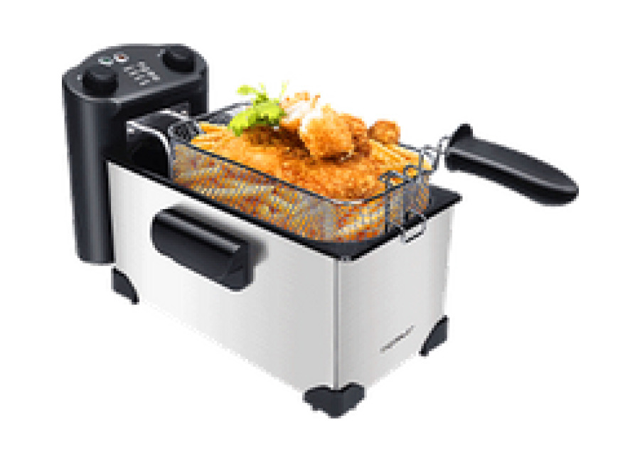 🍟 Freidora Aigostar Kenny de 3 litros con control de temperatura y tapa con ventana