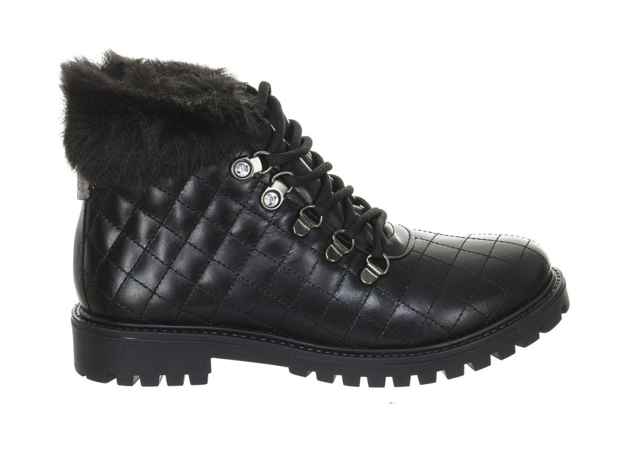 Guess-Botines planos de piel de punta redonda FLTMM3LEP10 para Mujer
