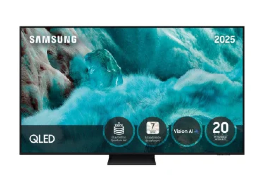 Smart TV QLED 75″ (190,5 cm) Samsung TQ75Q7F5AU con IA, 4K UHD, 50 Hz, Q4 AI Processor, Smart TV, OTS Lite, Q-Symphony, Adaptive Sound