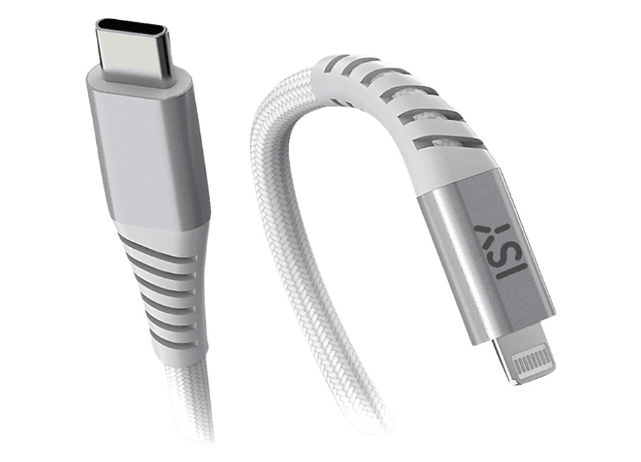 Isy Cable USB-C a Lightning -ISY ICN-5000-WT-CL, De Lightning, 2 m, 12W, Blanco