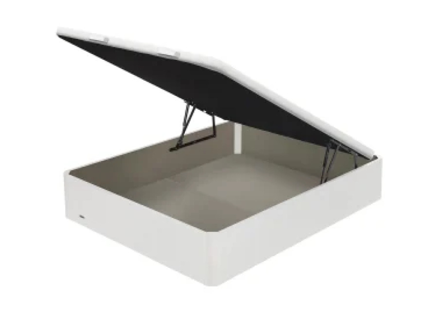 Canapé Abatible Madera 25 Tapa Tapizada AD Blanco 90×190 cm FLEX