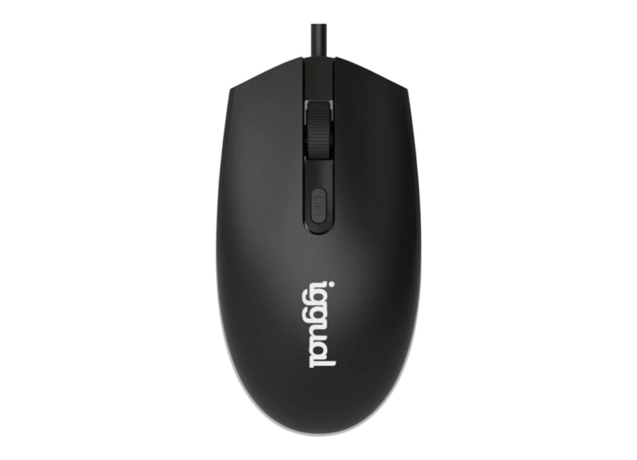 Ratón Iggual USB 1600 DPI Negro