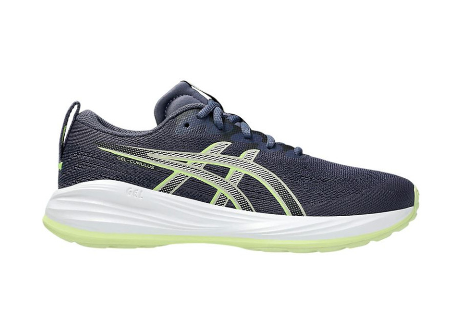 Zapatillas de Running ASICS Gel-Cumulus 27 Gs Infantil Azul Oscuro/Amarillo