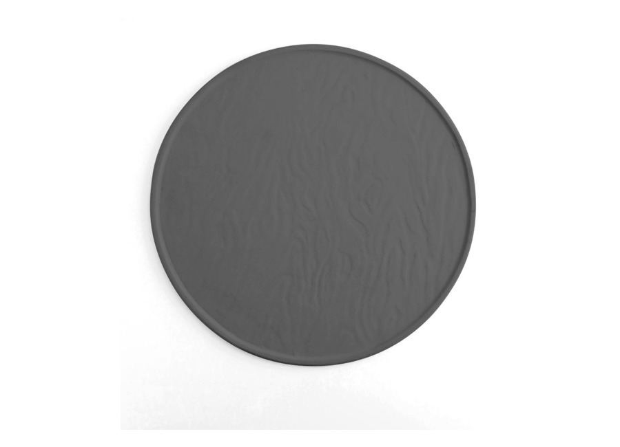 Quid Plato pizza 33cm cerámica negro Mineral Gres Quid