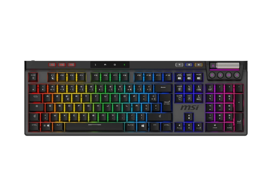 Teclado Gaming MSI Strike Pro Wireless ES Inalámbrico Mecánico Hot-Swap RGB Negro